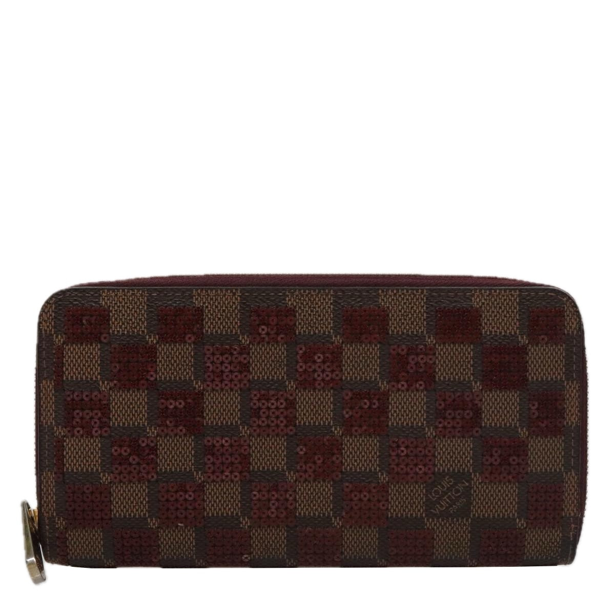 LOUIS VUITTON Damier Piet Zippy Wallet Long Wallet N63174 LV am7360