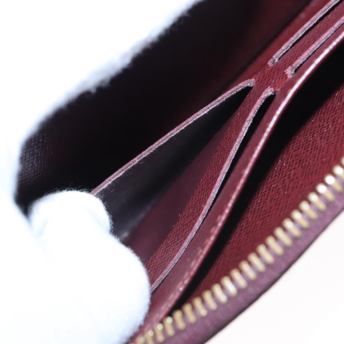 LOUIS VUITTON Damier Piet Zippy Wallet Long Wallet N63174 LV am7360