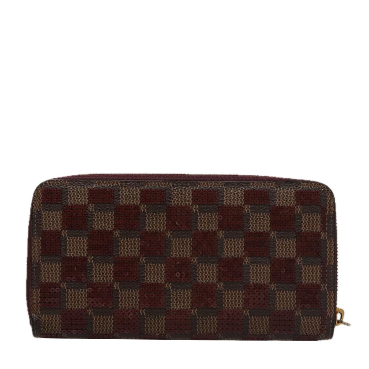 LOUIS VUITTON Damier Piet Zippy Wallet Long Wallet N63174 LV am7360