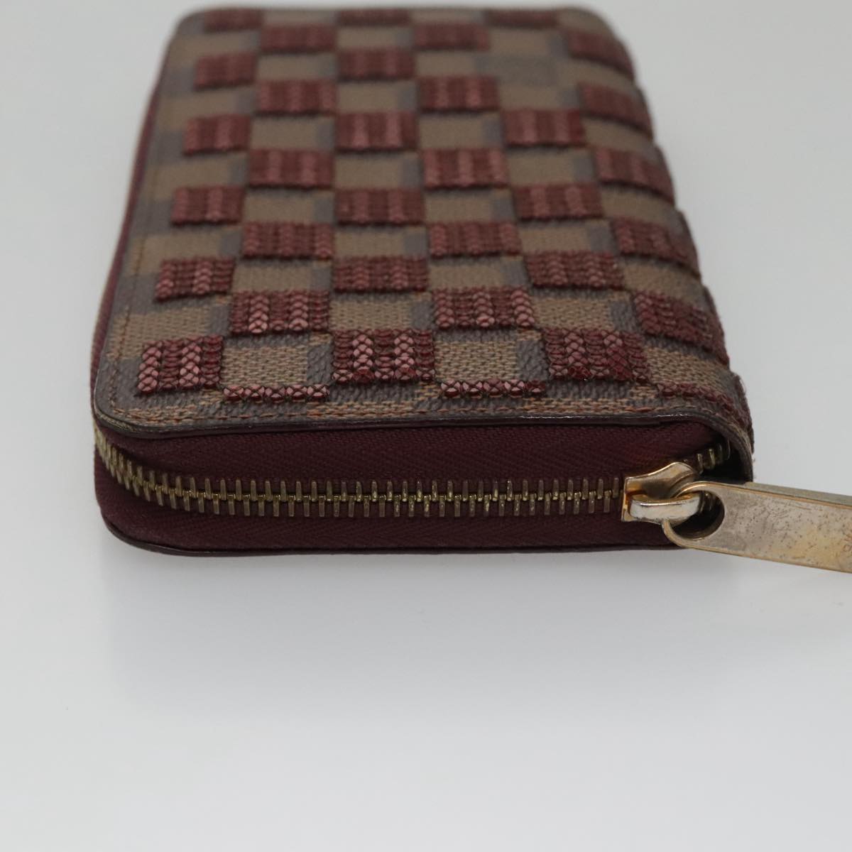 LOUIS VUITTON Damier Piet Zippy Wallet Long Wallet N63174 LV am7360