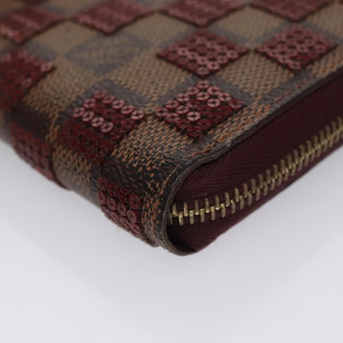 LOUIS VUITTON Damier Piet Zippy Wallet Long Wallet N63174 LV am7360