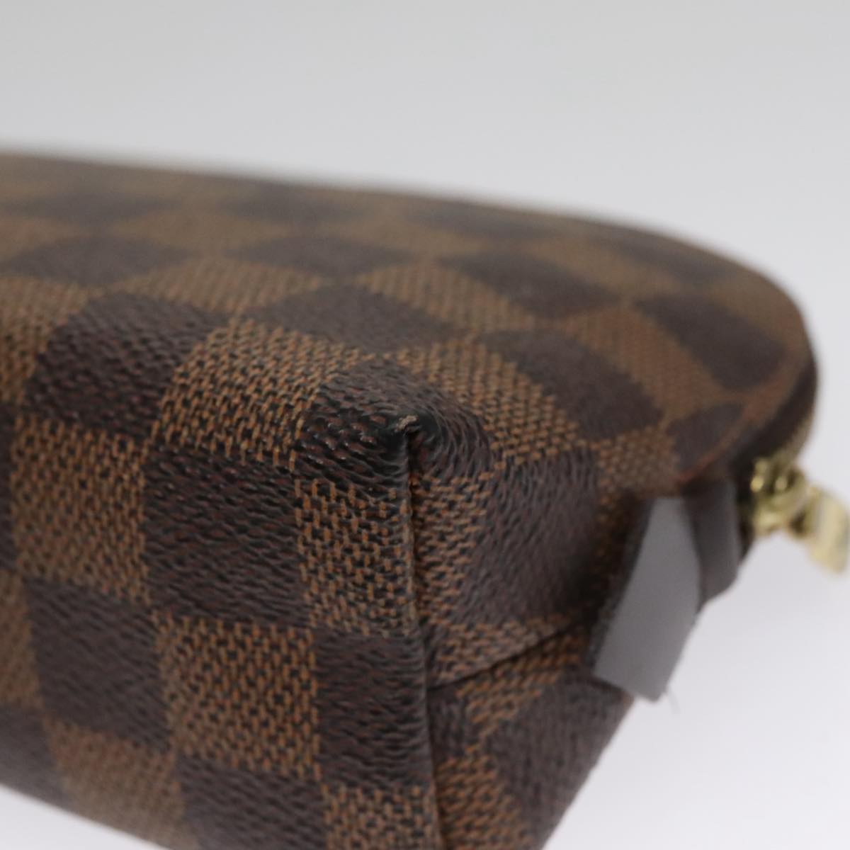 LOUIS VUITTON Damier Ebene Pochette Cosmetic PM Pouch N47516 LV am7399