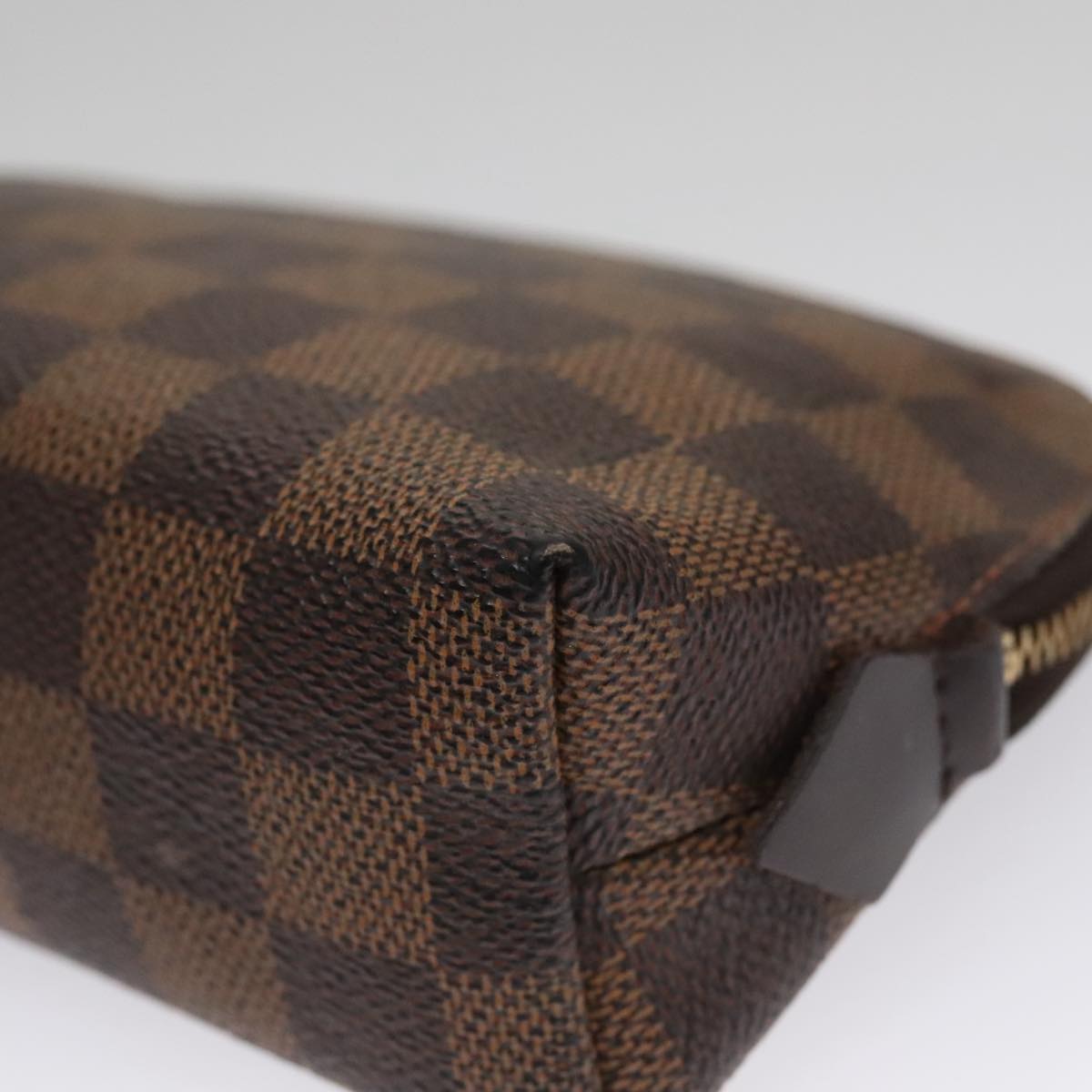 LOUIS VUITTON Damier Ebene Pochette Cosmetic PM Pouch N47516 LV am7399