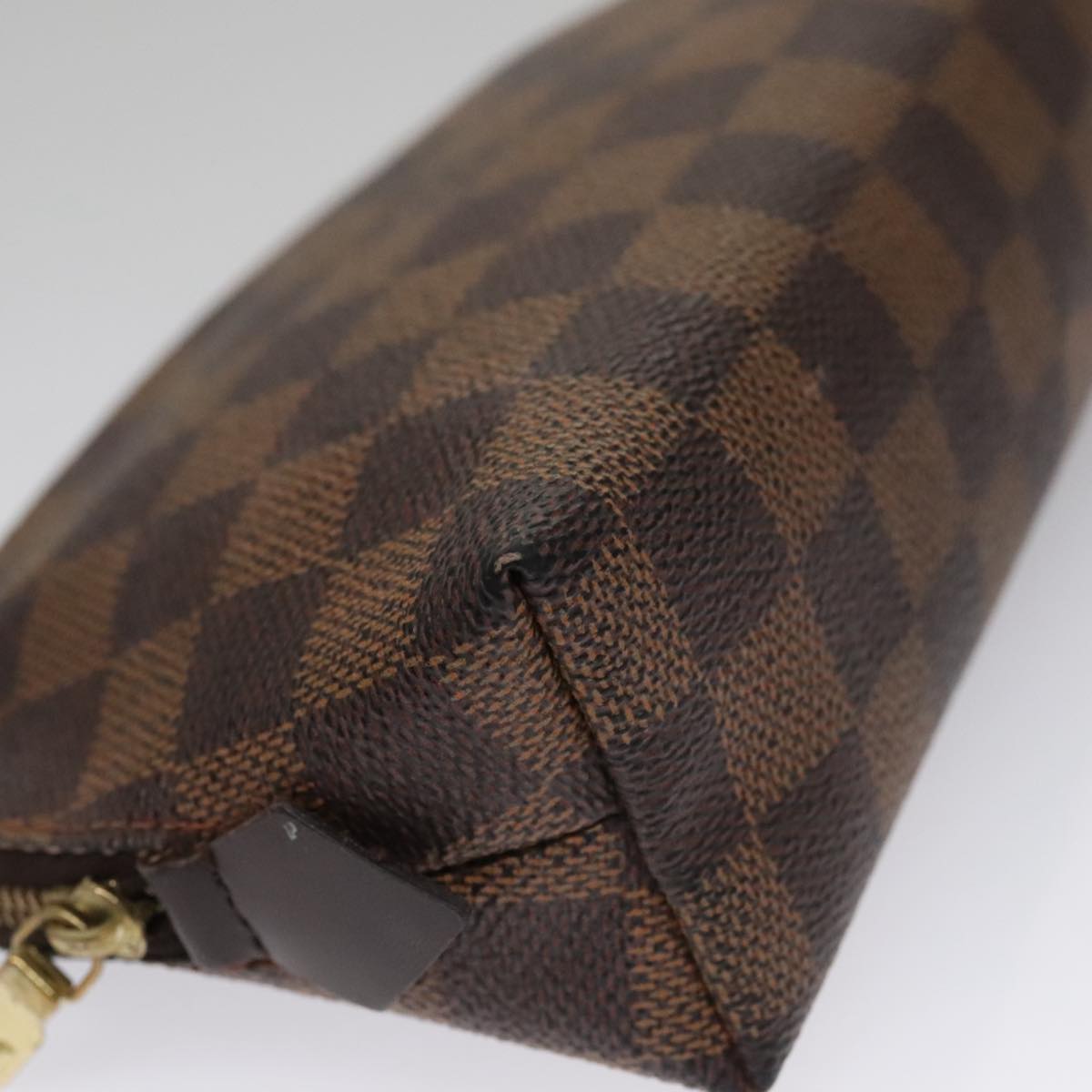 LOUIS VUITTON Damier Ebene Pochette Cosmetic PM Pouch N47516 LV am7399