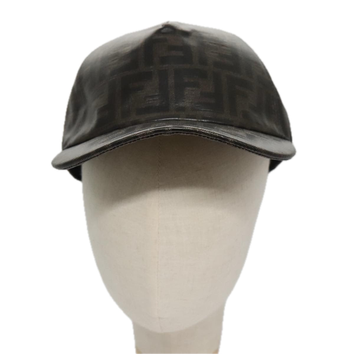FENDI Zucca Canvas Cap Black Brown am7434