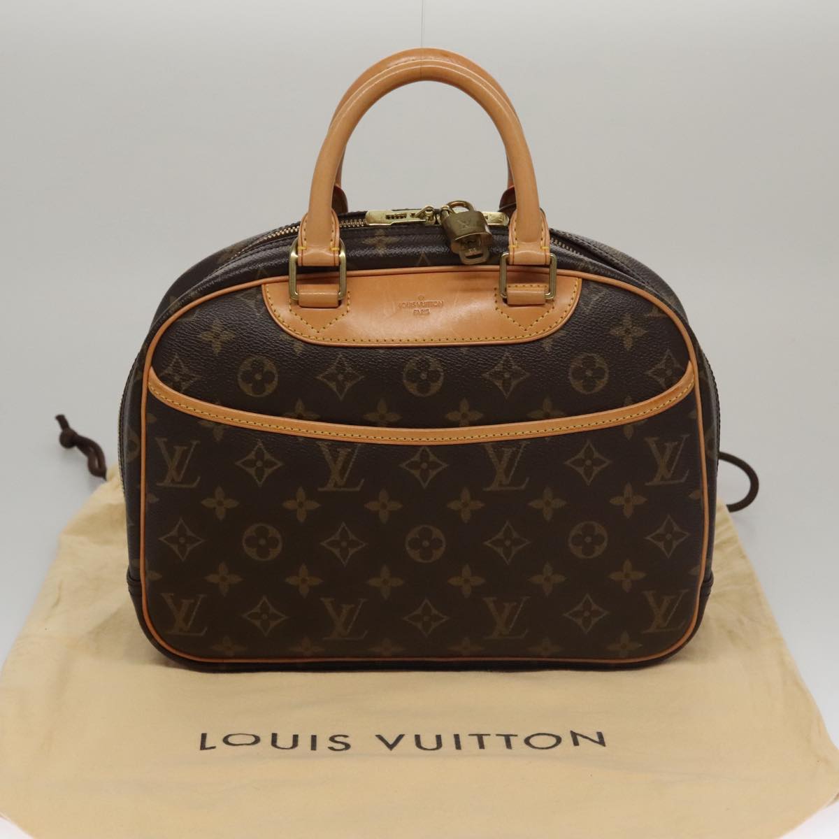 LOUIS VUITTON Monogram Trouville Hand Bag M42228 LV am7435