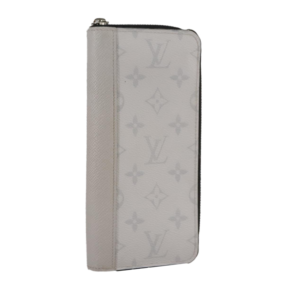 LOUIS VUITTON Taigalama Zippy Wallet Vertical Wallet White M30446 LV am7452