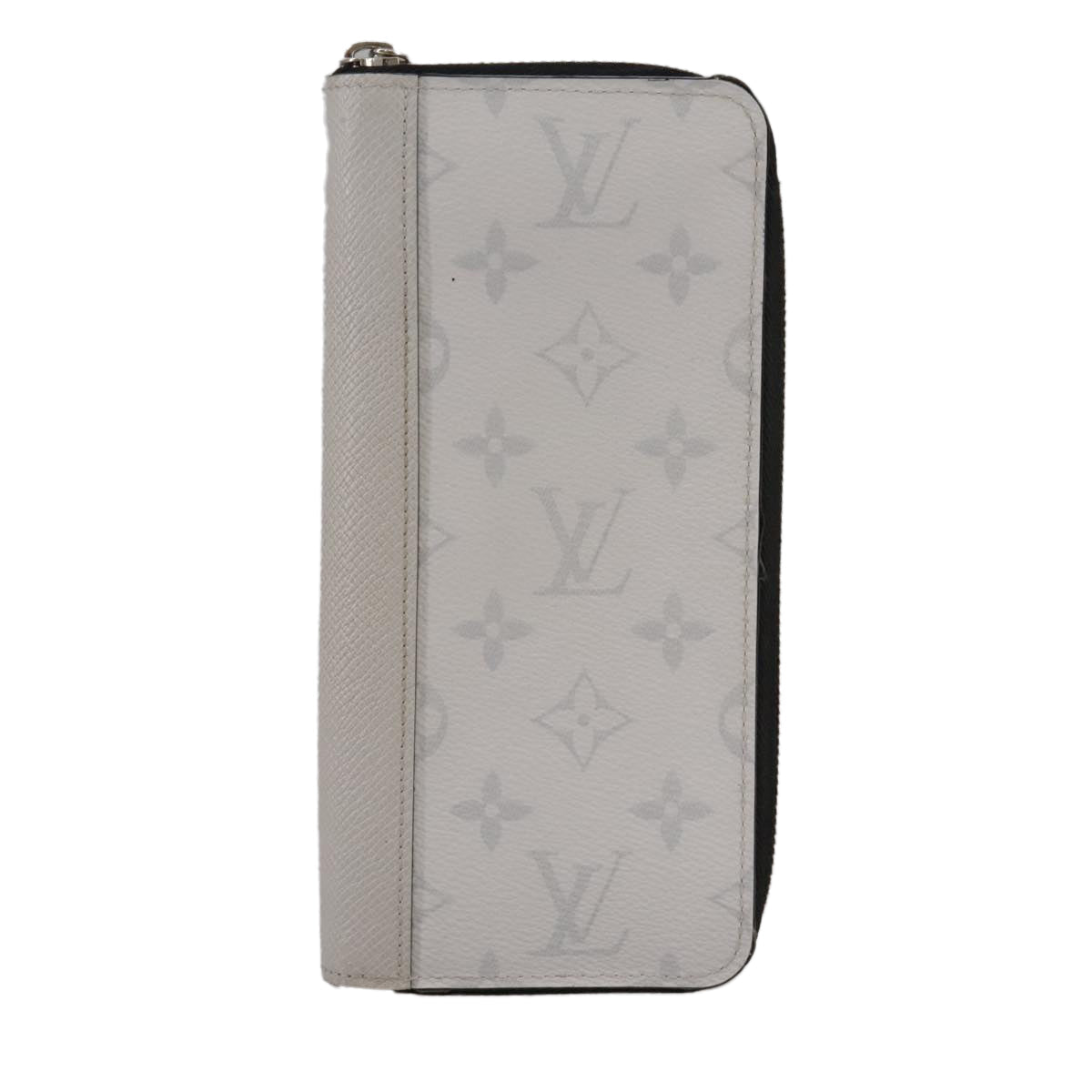 LOUIS VUITTON Taigalama Zippy Wallet Vertical Wallet White M30446 LV am7452