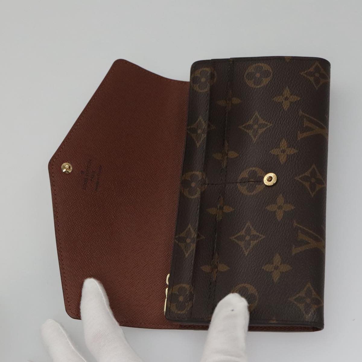 LOUIS VUITTON Monogram Portefeuille Sarah Long Wallet M61734 LV am7453