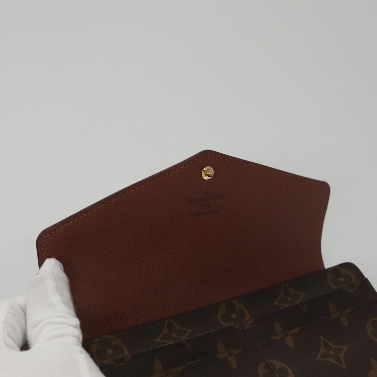 LOUIS VUITTON Monogram Portefeuille Sarah Long Wallet M61734 LV am7453