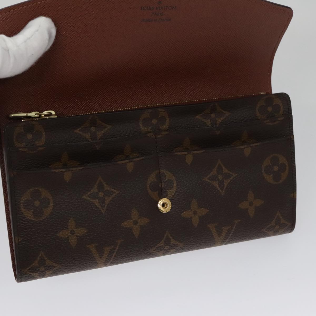LOUIS VUITTON Monogram Portefeuille Sarah Long Wallet M61734 LV am7453