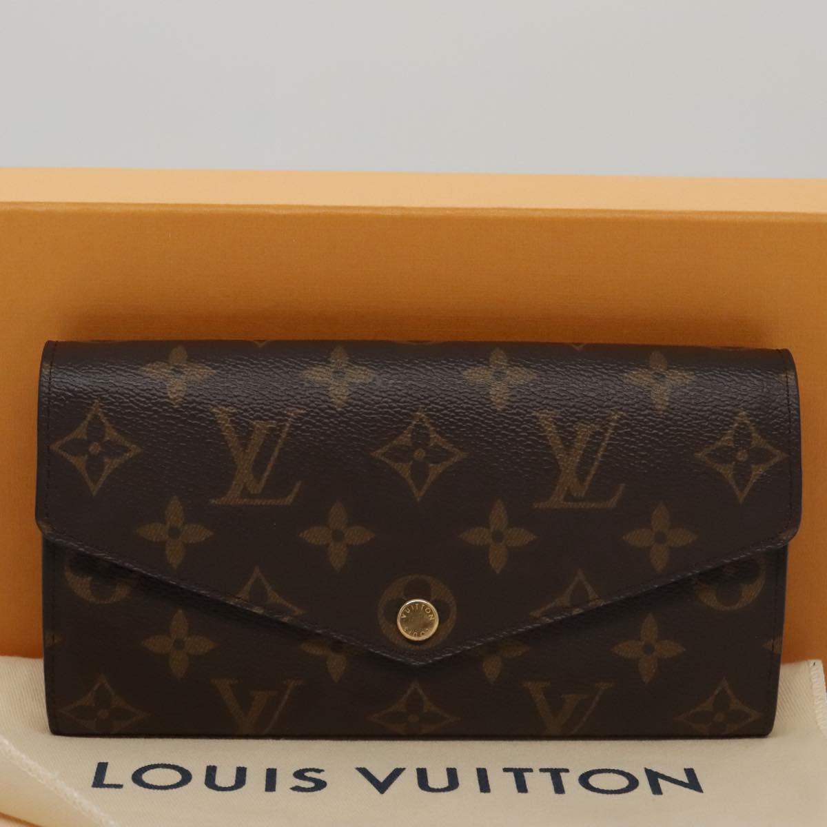 LOUIS VUITTON Monogram Portefeuille Sarah Long Wallet M61734 LV am7453
