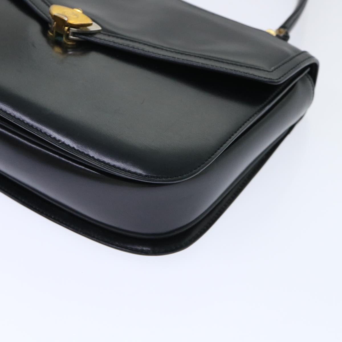 GUCCI Hand Bag Leather Black ar10018B