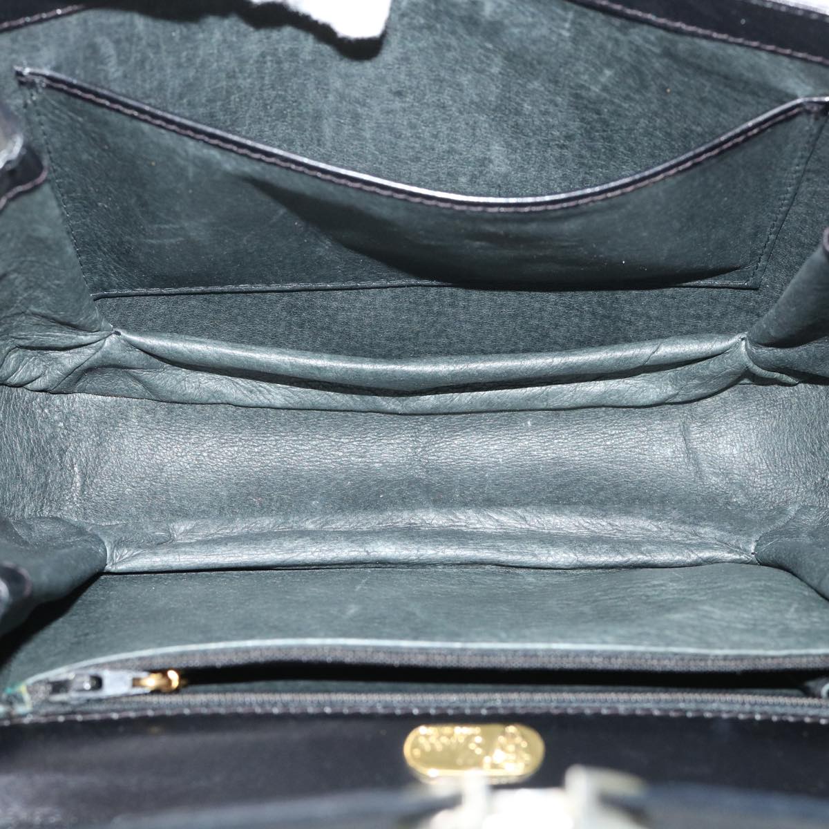 GUCCI Hand Bag Leather Black ar10018B