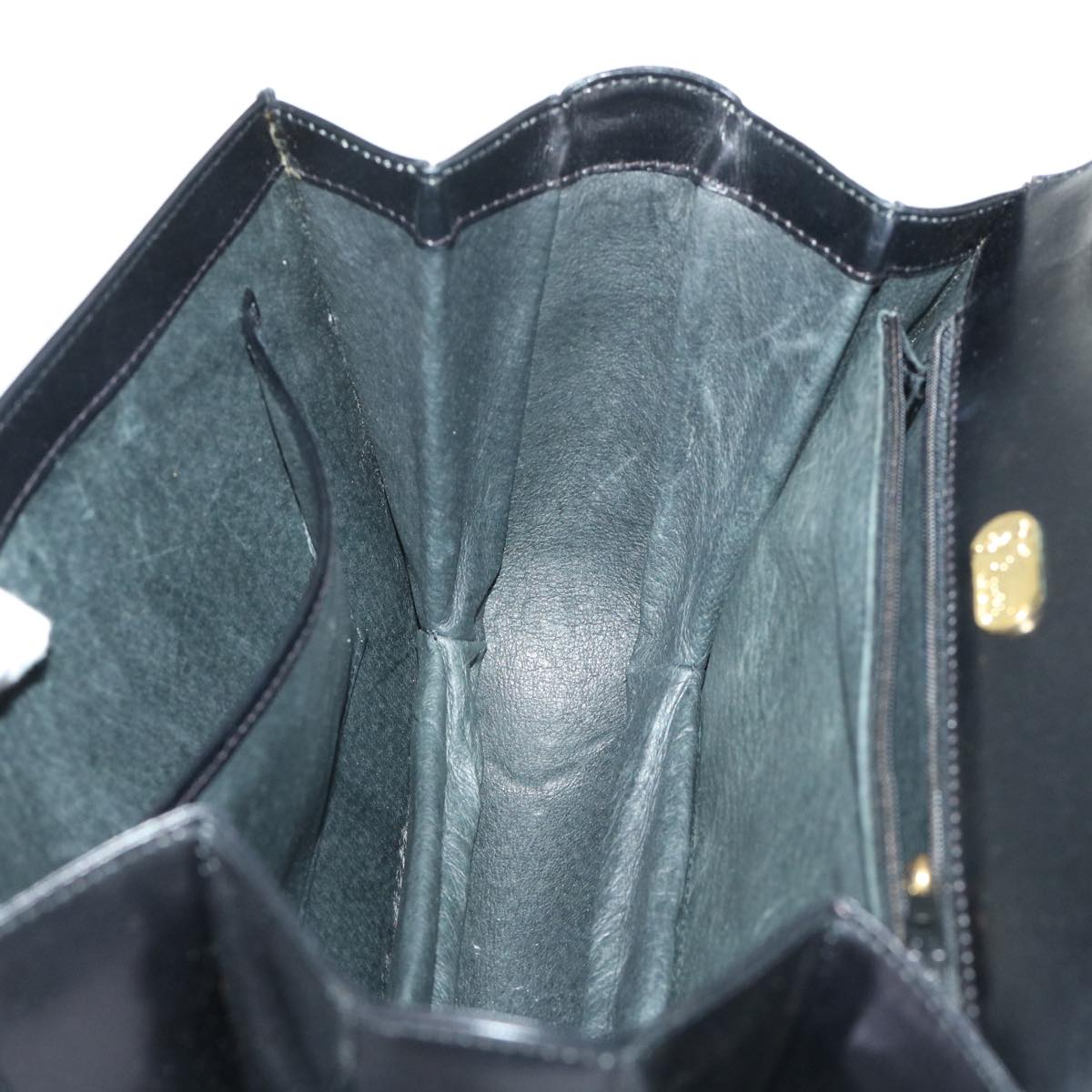 GUCCI Hand Bag Leather Black ar10018B