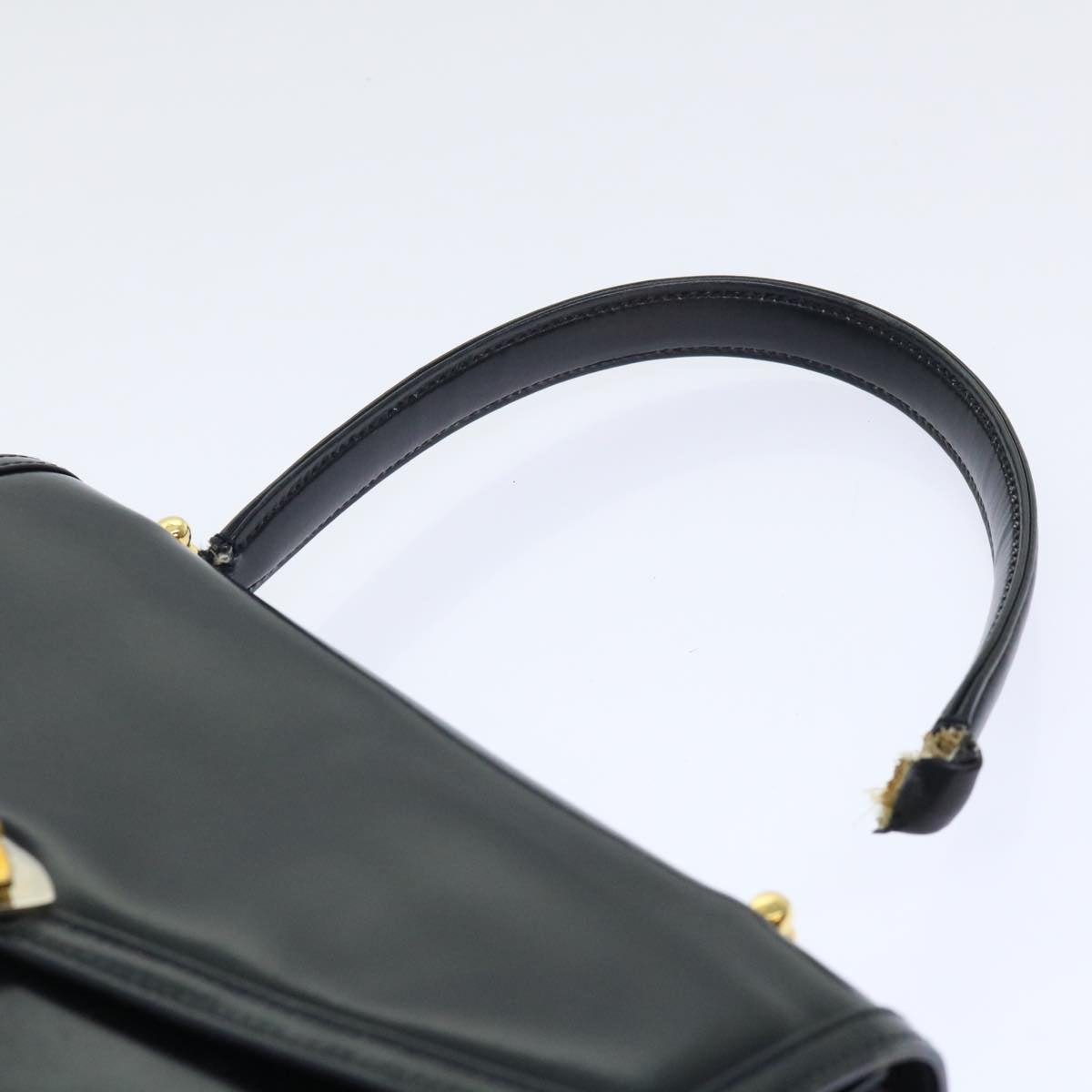 GUCCI Hand Bag Leather Black ar10018B