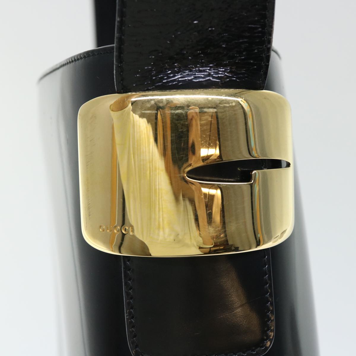 GUCCI Shoulder Bag Patent leather Black ar10026B