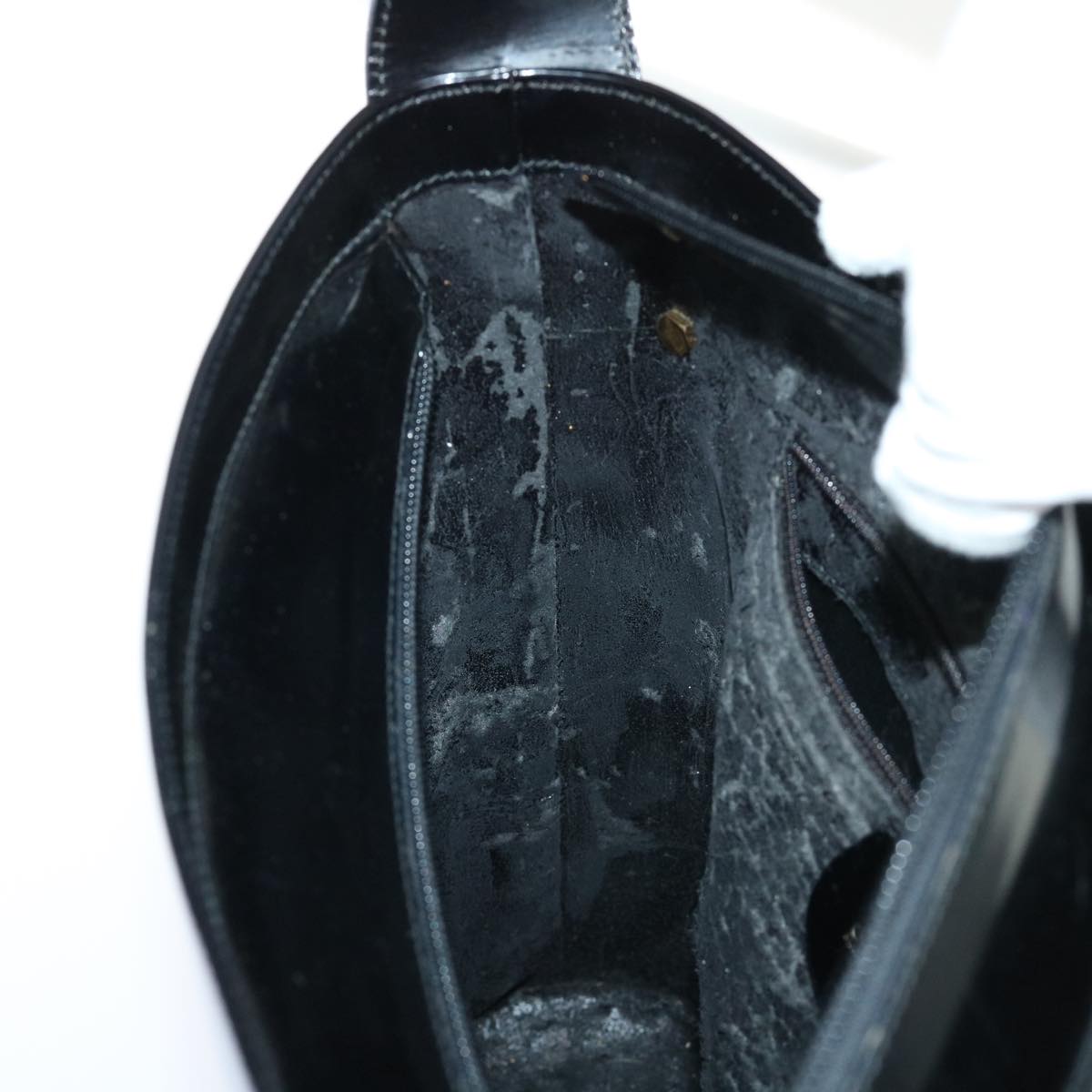 GUCCI Shoulder Bag Patent leather Black ar10026B