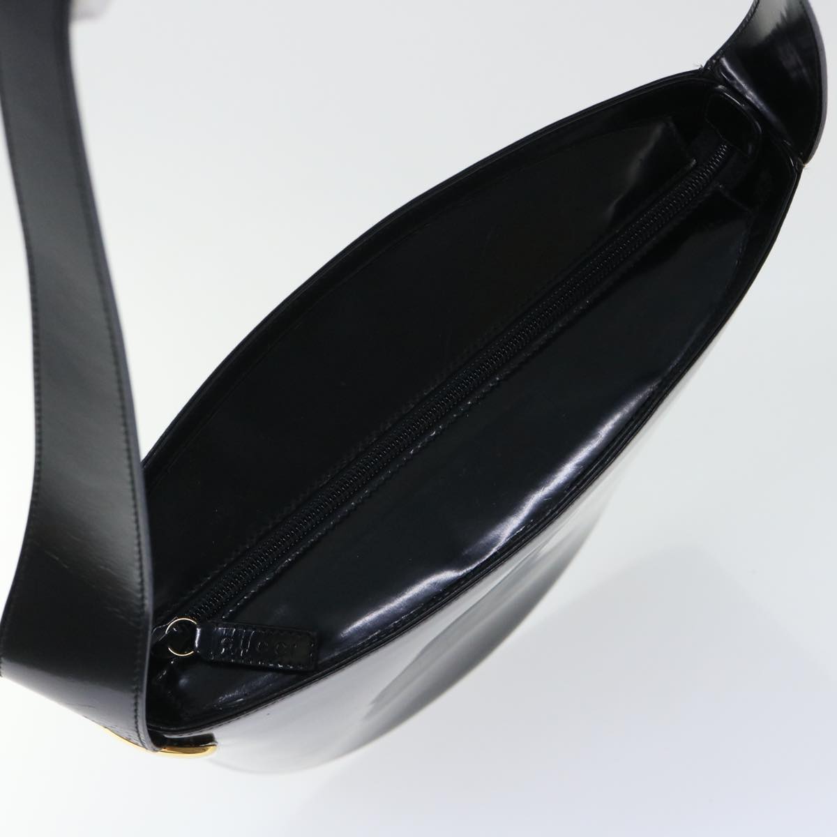 GUCCI Shoulder Bag Patent leather Black ar10026B