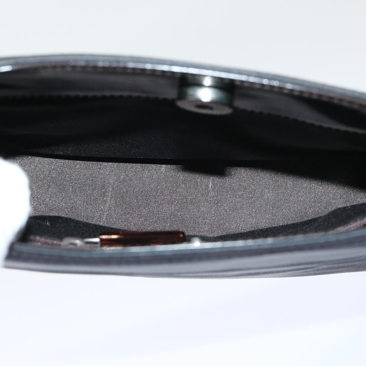 GUCCI Bamboo Shoulder Bag Nylon Black 000.0822 ar10047B