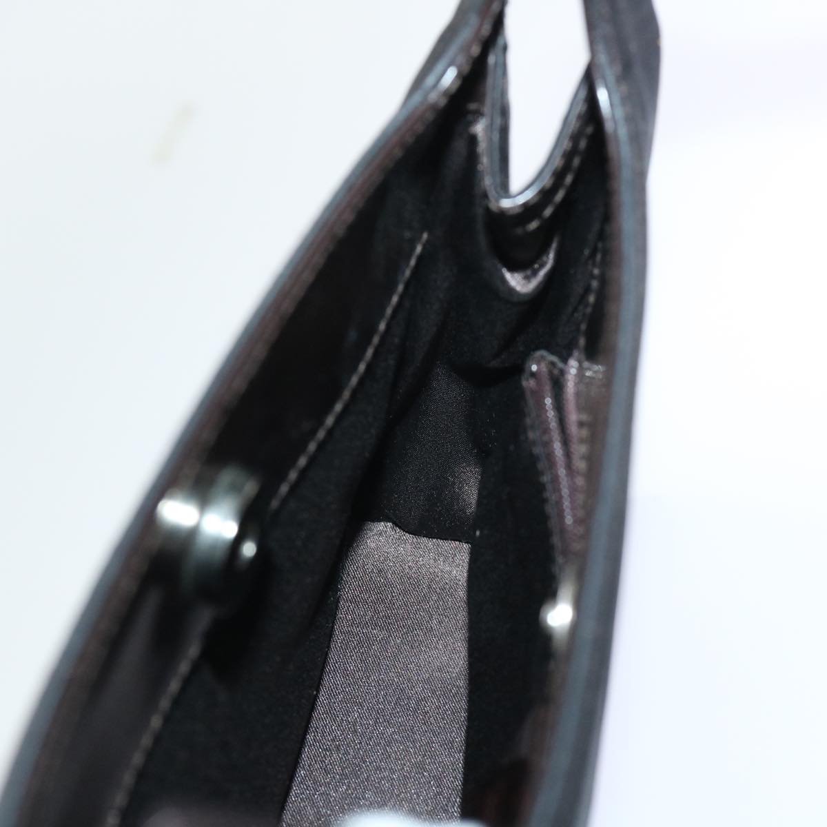 GUCCI Bamboo Shoulder Bag Nylon Black 000.0822 ar10047B