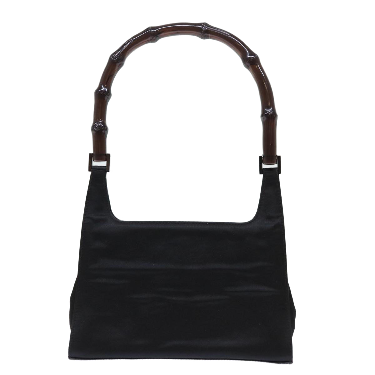 GUCCI Bamboo Shoulder Bag Nylon Black 000.0822 ar10047B