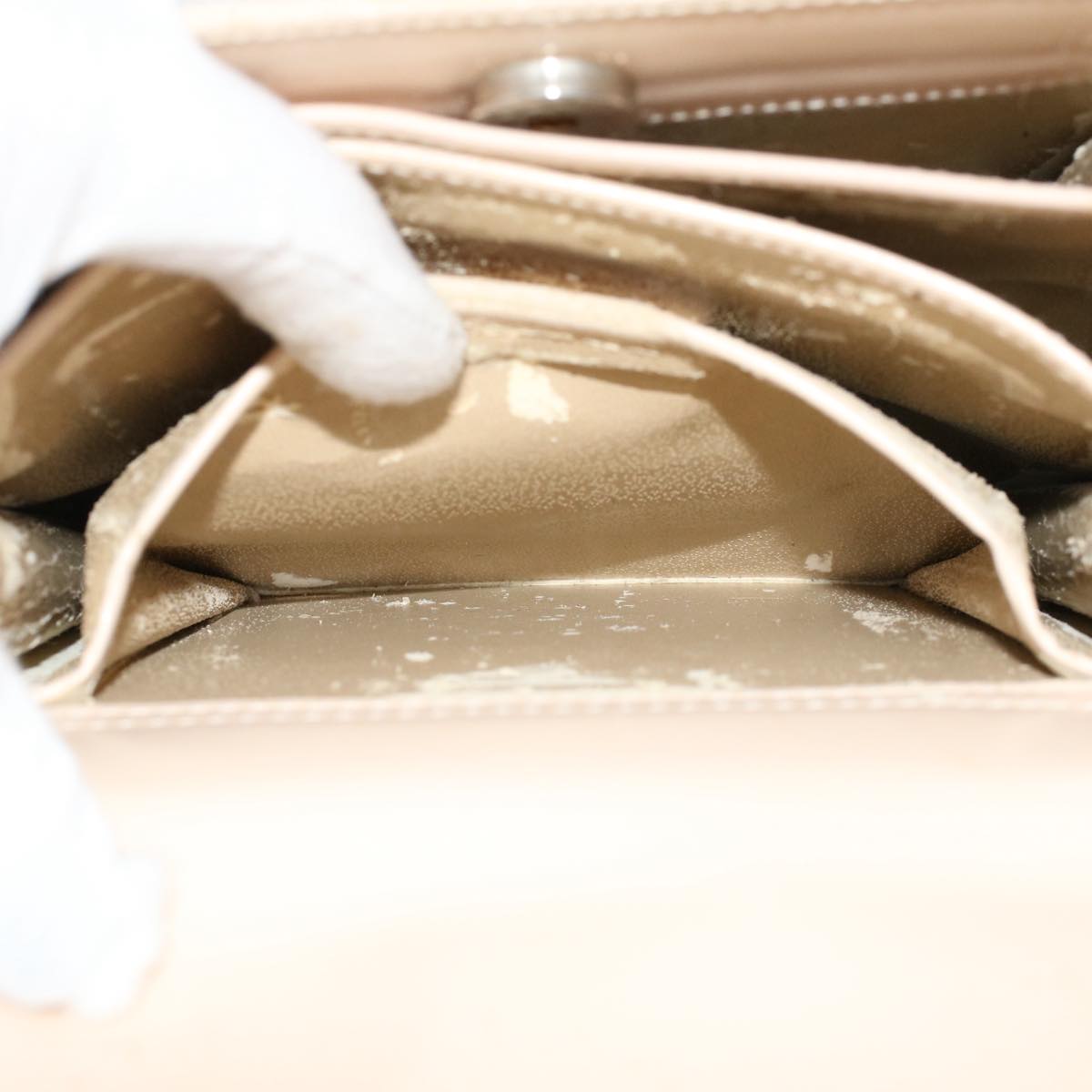 GUCCI Shoulder Bag Leather Beige ar10049B
