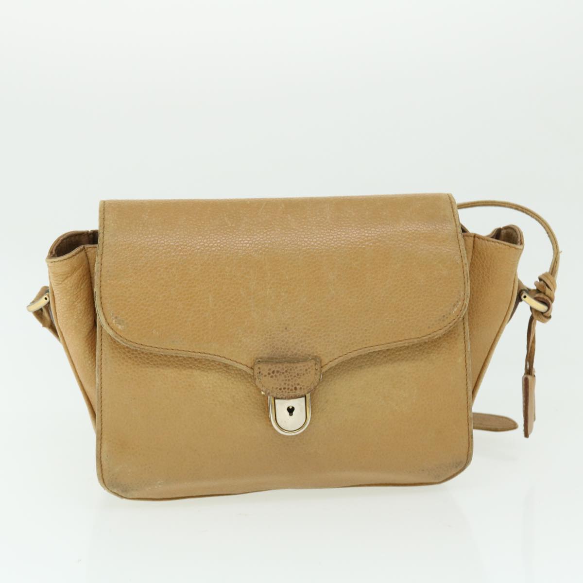 GUCCI Fendi Shoulder Bag Leather 2Set Beige Navy ar10061B