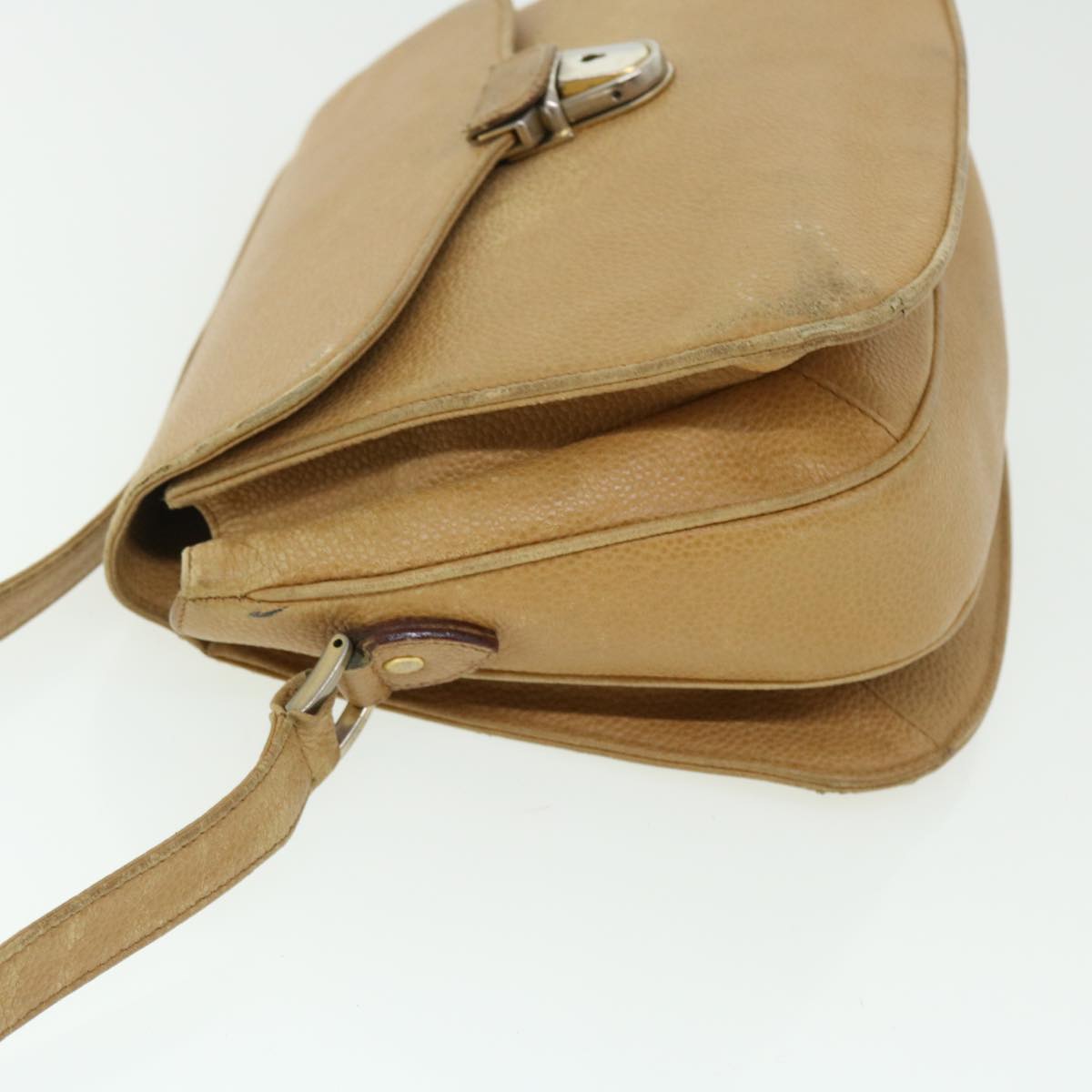 GUCCI Fendi Shoulder Bag Leather 2Set Beige Navy ar10061B