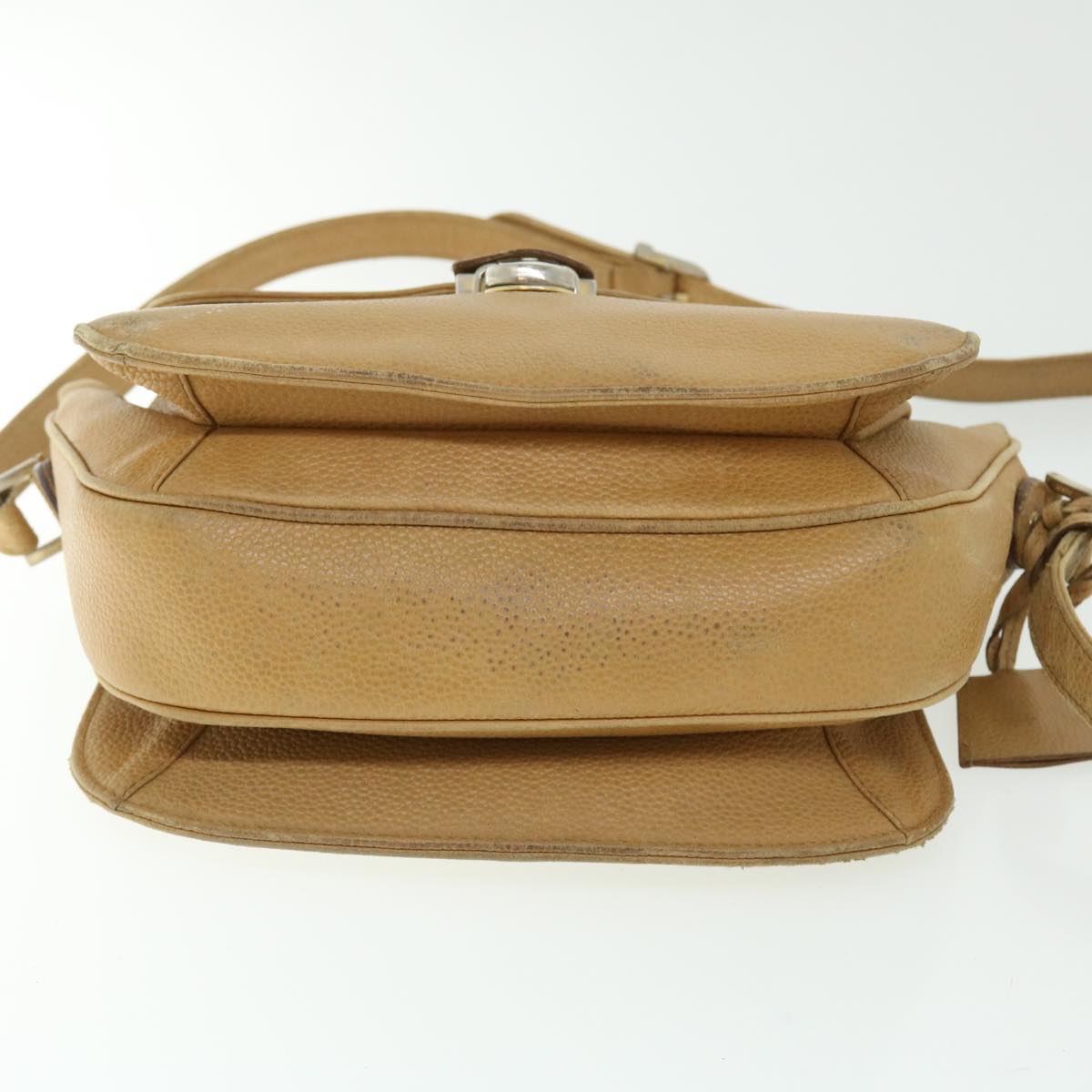 GUCCI Fendi Shoulder Bag Leather 2Set Beige Navy ar10061B