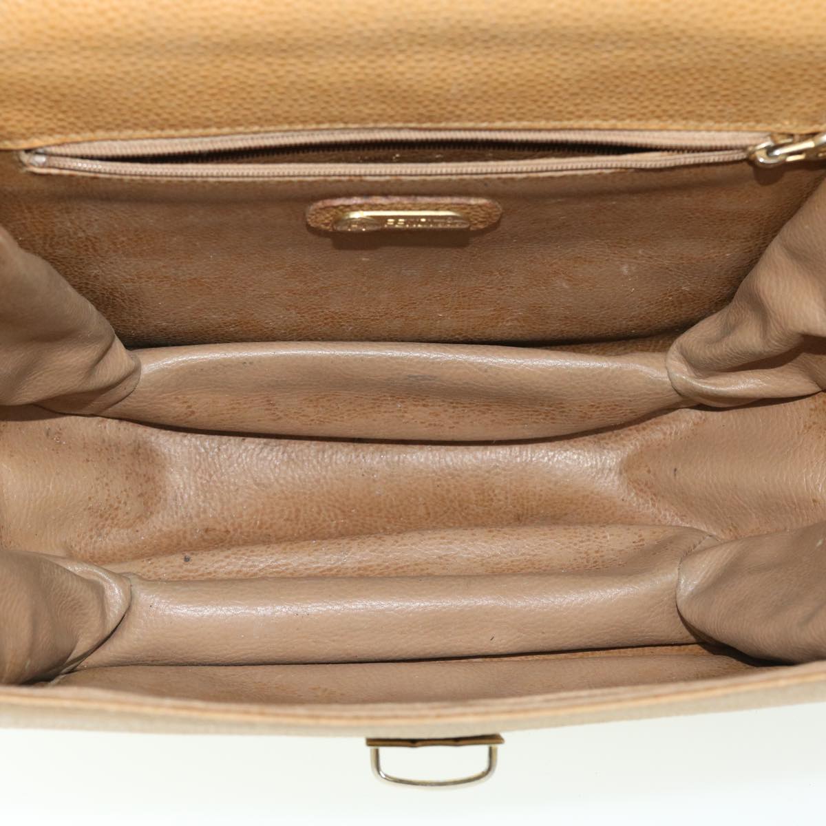 GUCCI Fendi Shoulder Bag Leather 2Set Beige Navy ar10061B