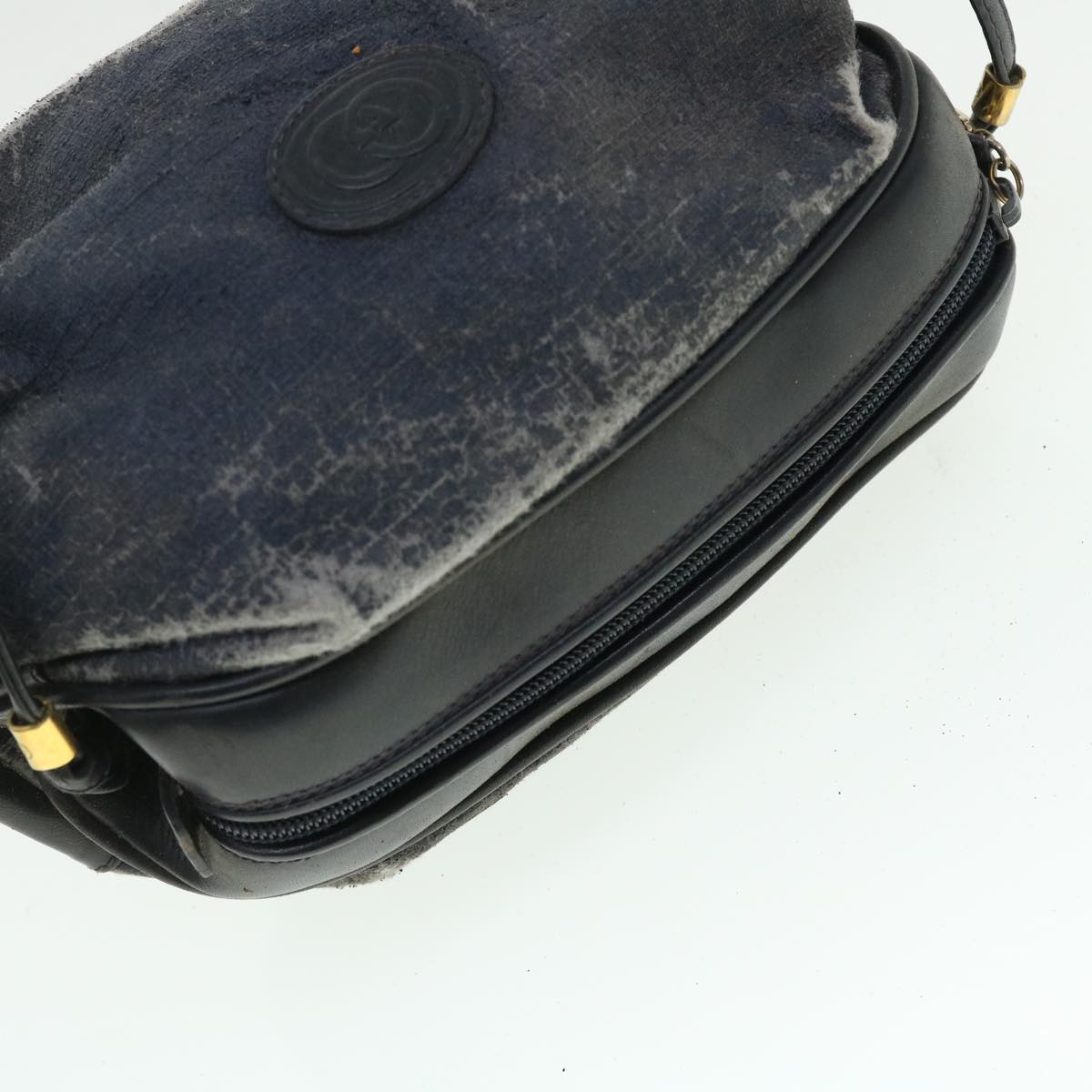 GUCCI Fendi Shoulder Bag Leather 2Set Beige Navy ar10061B