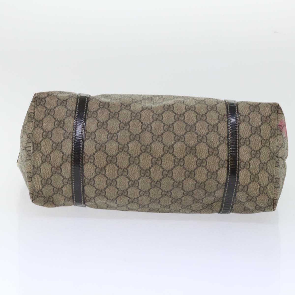 GUCCI GG Canvas Tote Bag PVC Leather Beige 197953 ar10063