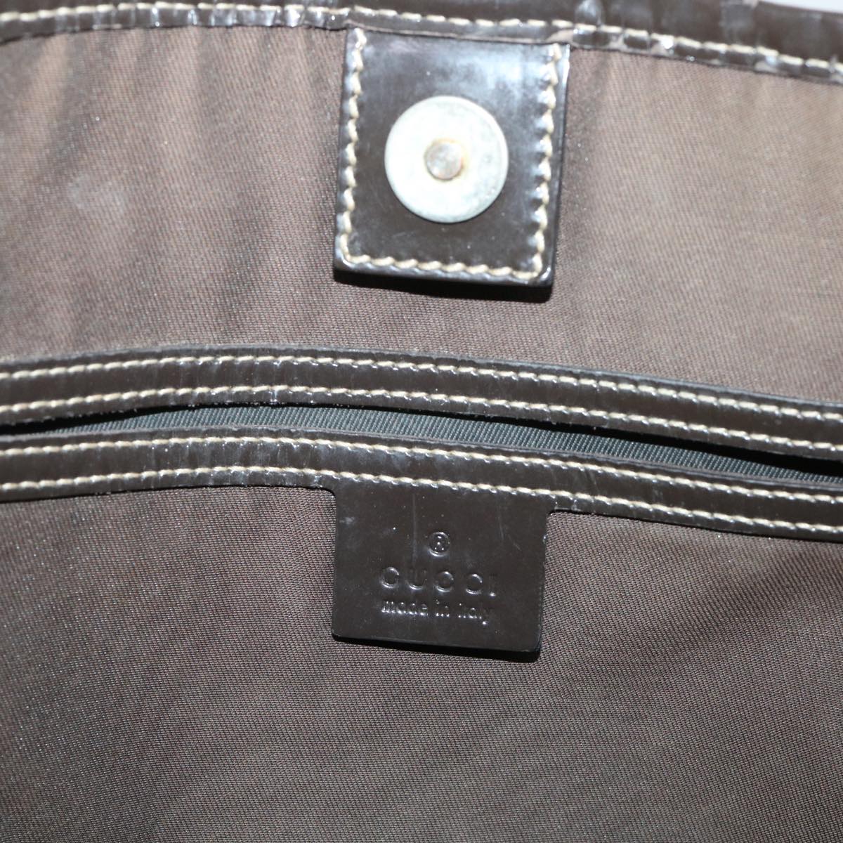 GUCCI GG Canvas Tote Bag PVC Leather Beige 197953 ar10063