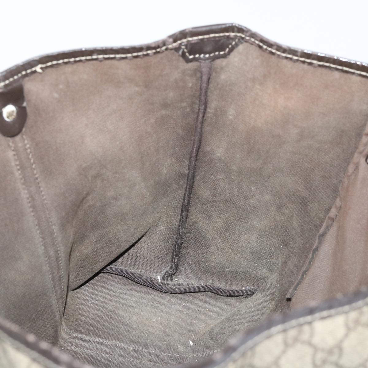 GUCCI GG Canvas Tote Bag PVC Leather Beige 197953 ar10063
