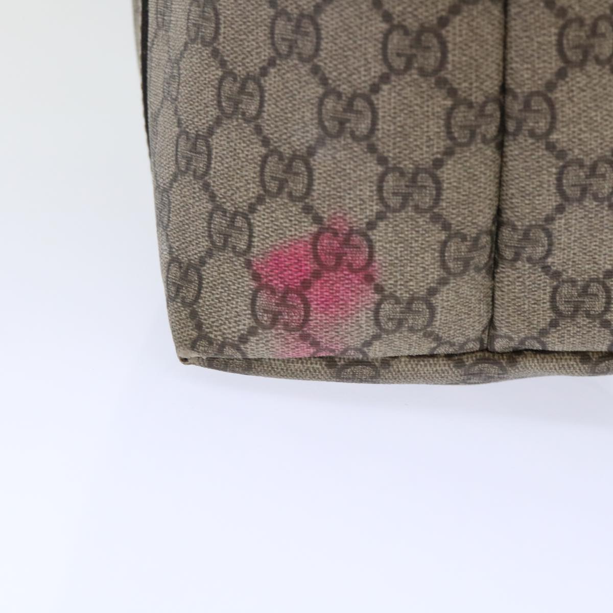 GUCCI GG Canvas Tote Bag PVC Leather Beige 197953 ar10063