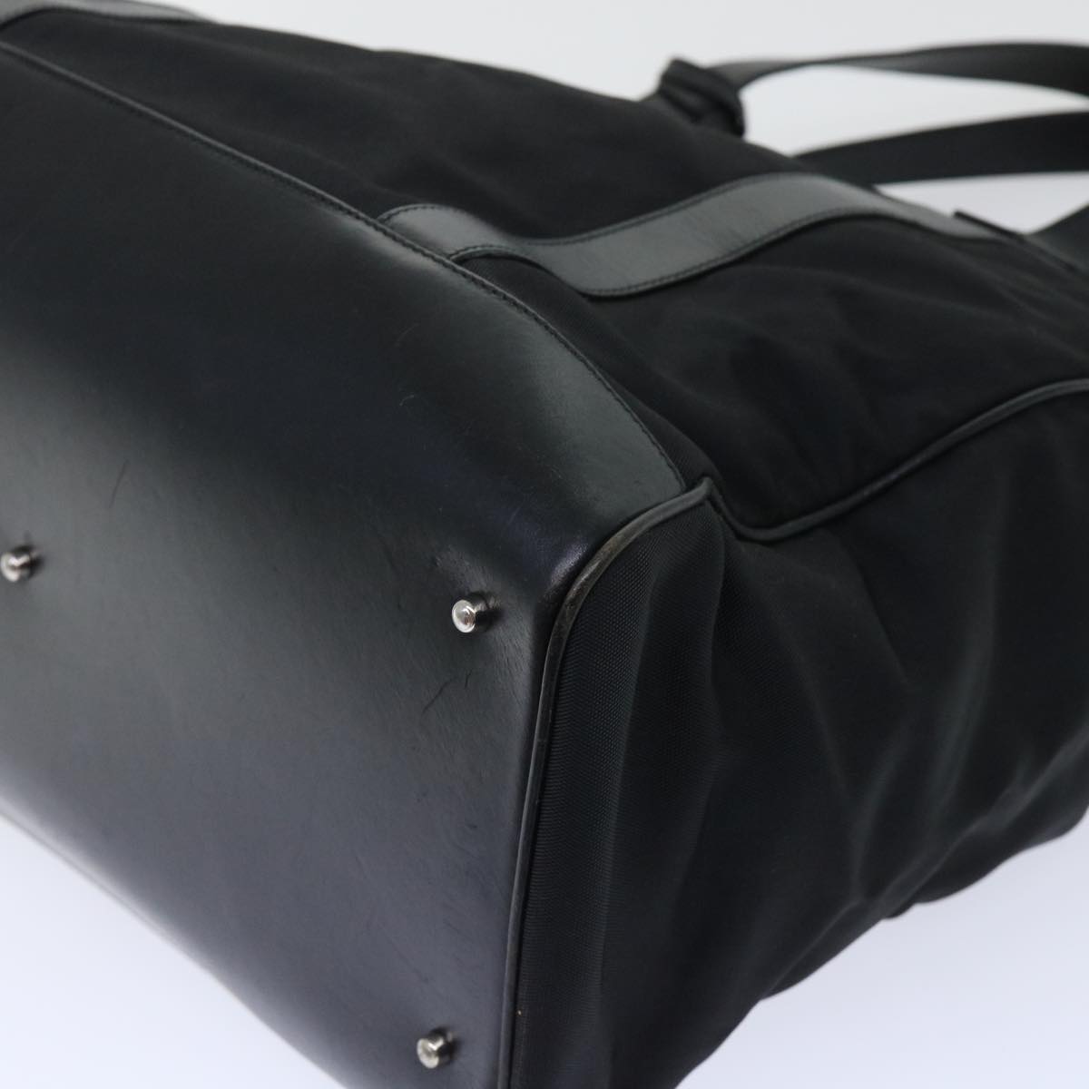 GUCCI Tote Bag Nylon Leather Black 00237540404 ar10076