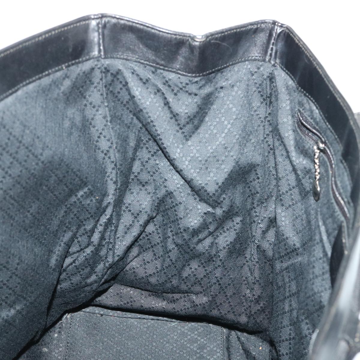 GUCCI Tote Bag Nylon Leather Black 00237540404 ar10076