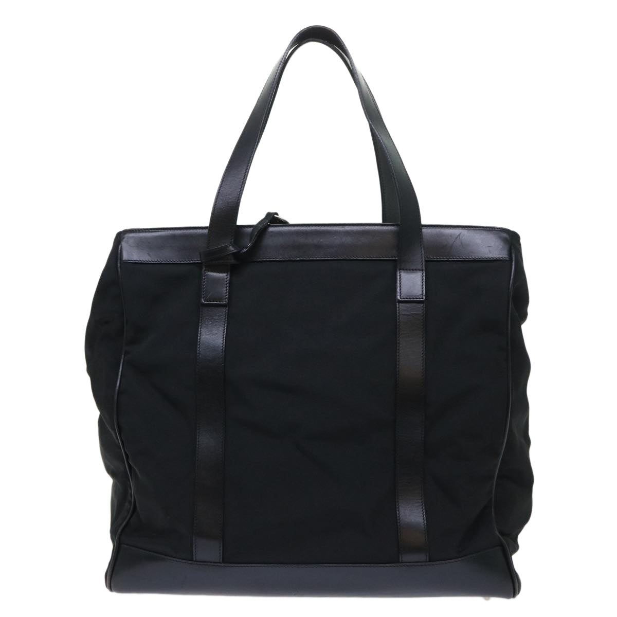 GUCCI Tote Bag Nylon Leather Black 00237540404 ar10076