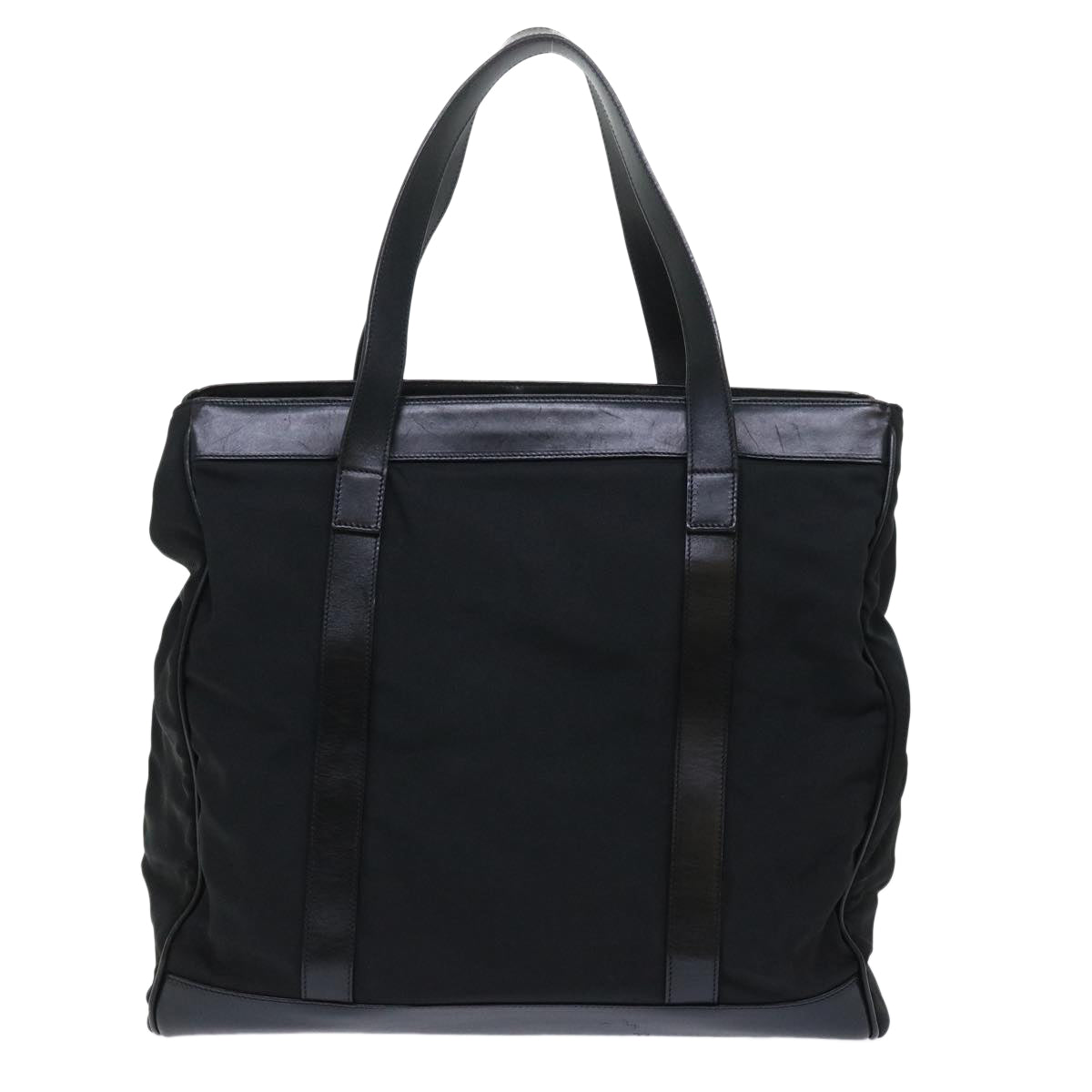 GUCCI Tote Bag Nylon Leather Black 00237540404 ar10076