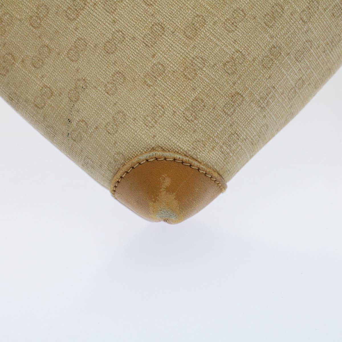 GUCCI Micro GG Canvas Shoulder Bag PVC Leather Beige 007.101 ar10083