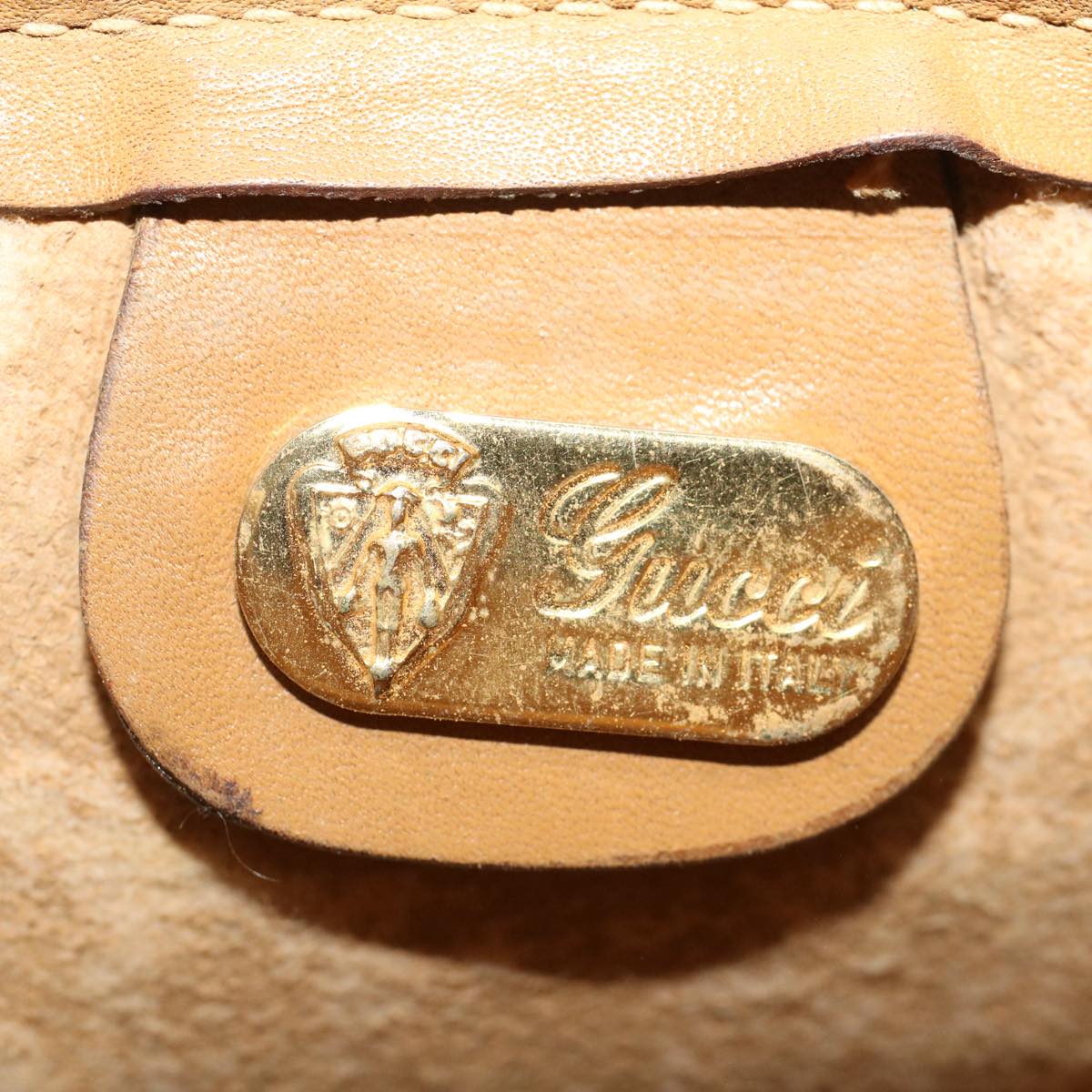 GUCCI Micro GG Canvas Shoulder Bag PVC Leather Beige 007.101 ar10083