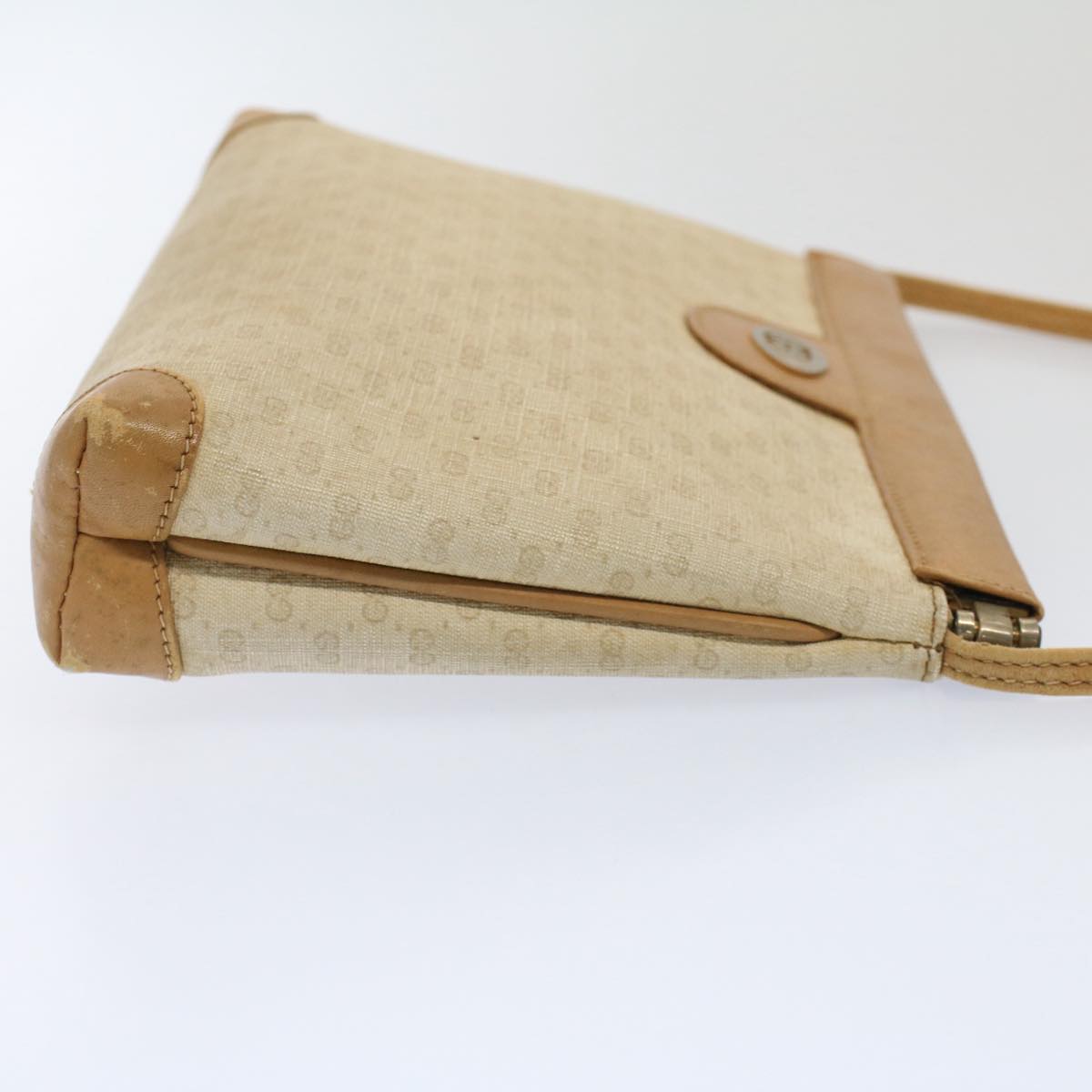 GUCCI Micro GG Canvas Shoulder Bag PVC Leather Beige 007.101 ar10083