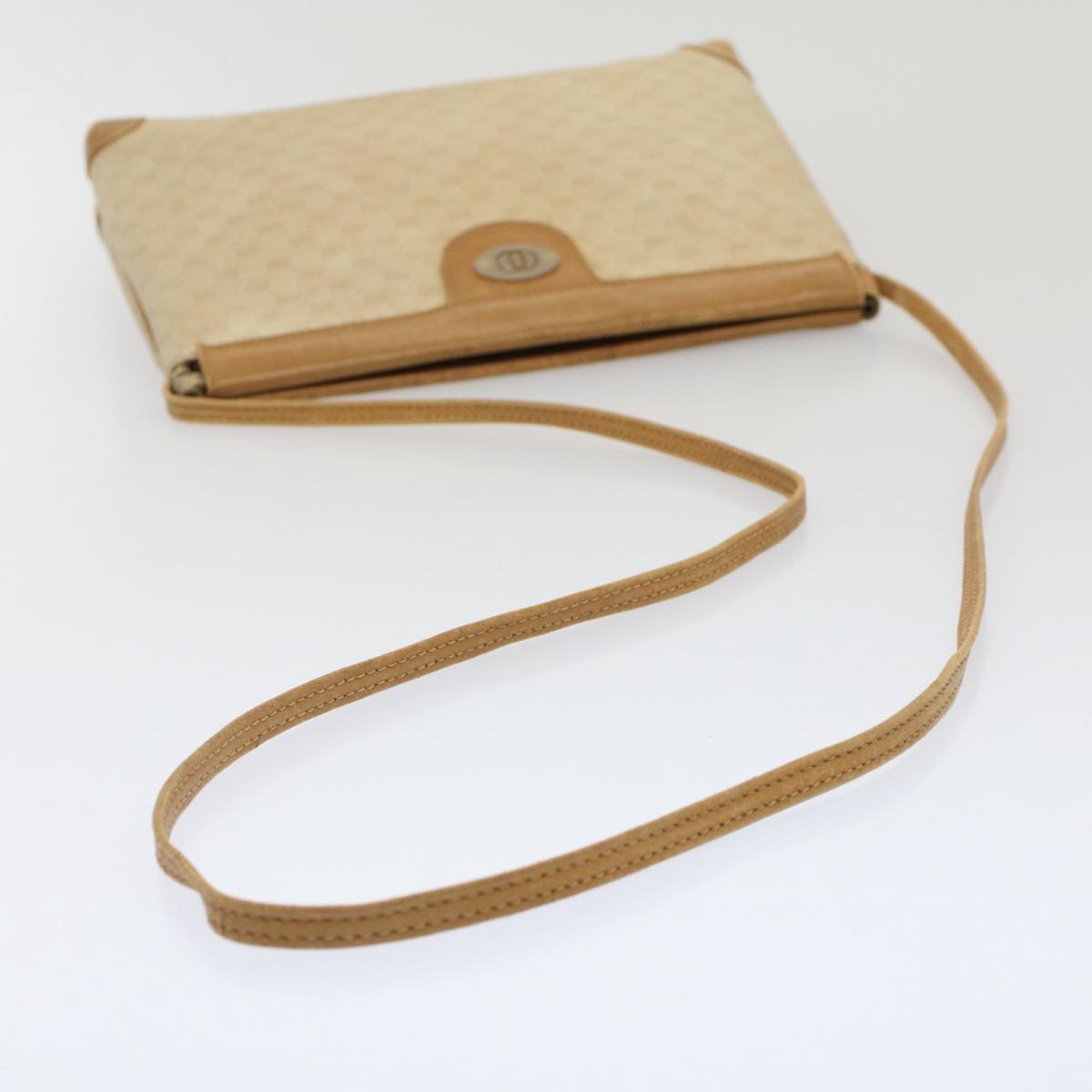 GUCCI Micro GG Canvas Shoulder Bag PVC Leather Beige 007.101 ar10083