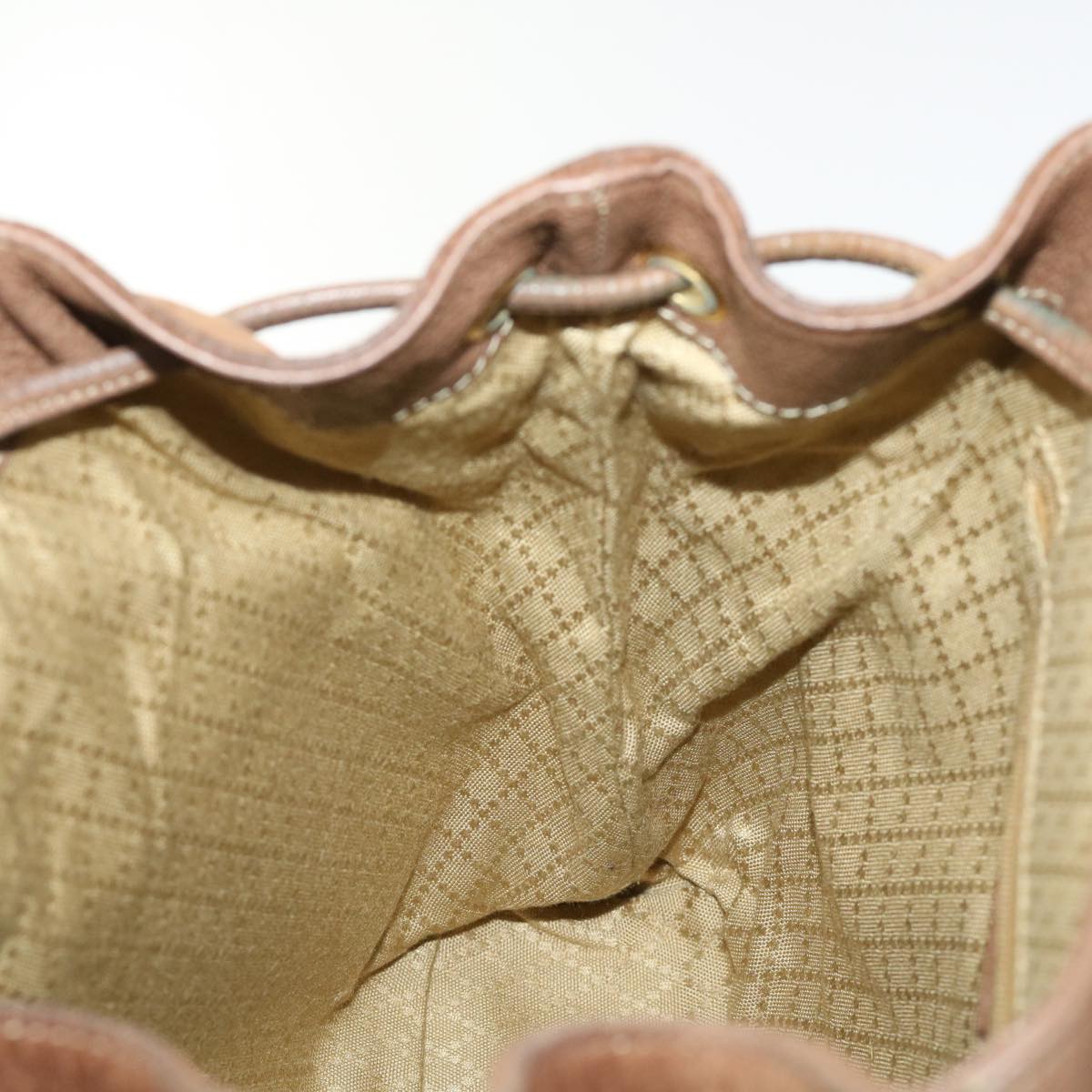 GUCCI Bamboo Backpack Suede Brown ar10105