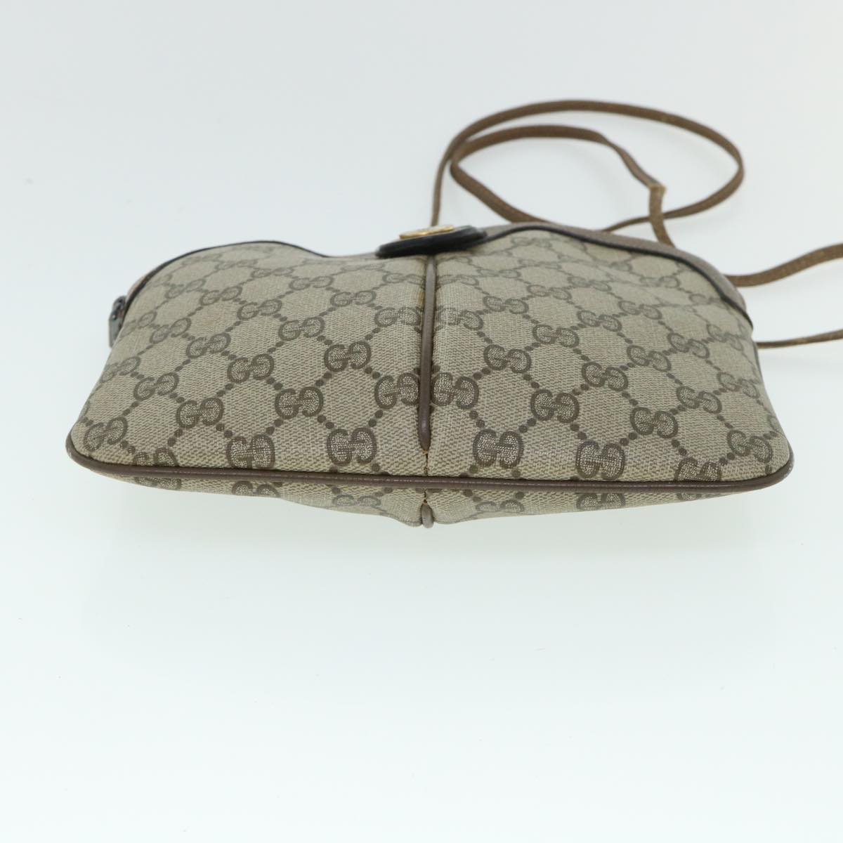 GUCCI GG Canvas Web Sherry Line Shoulder Bag Beige Red 904 02 047 ar10172