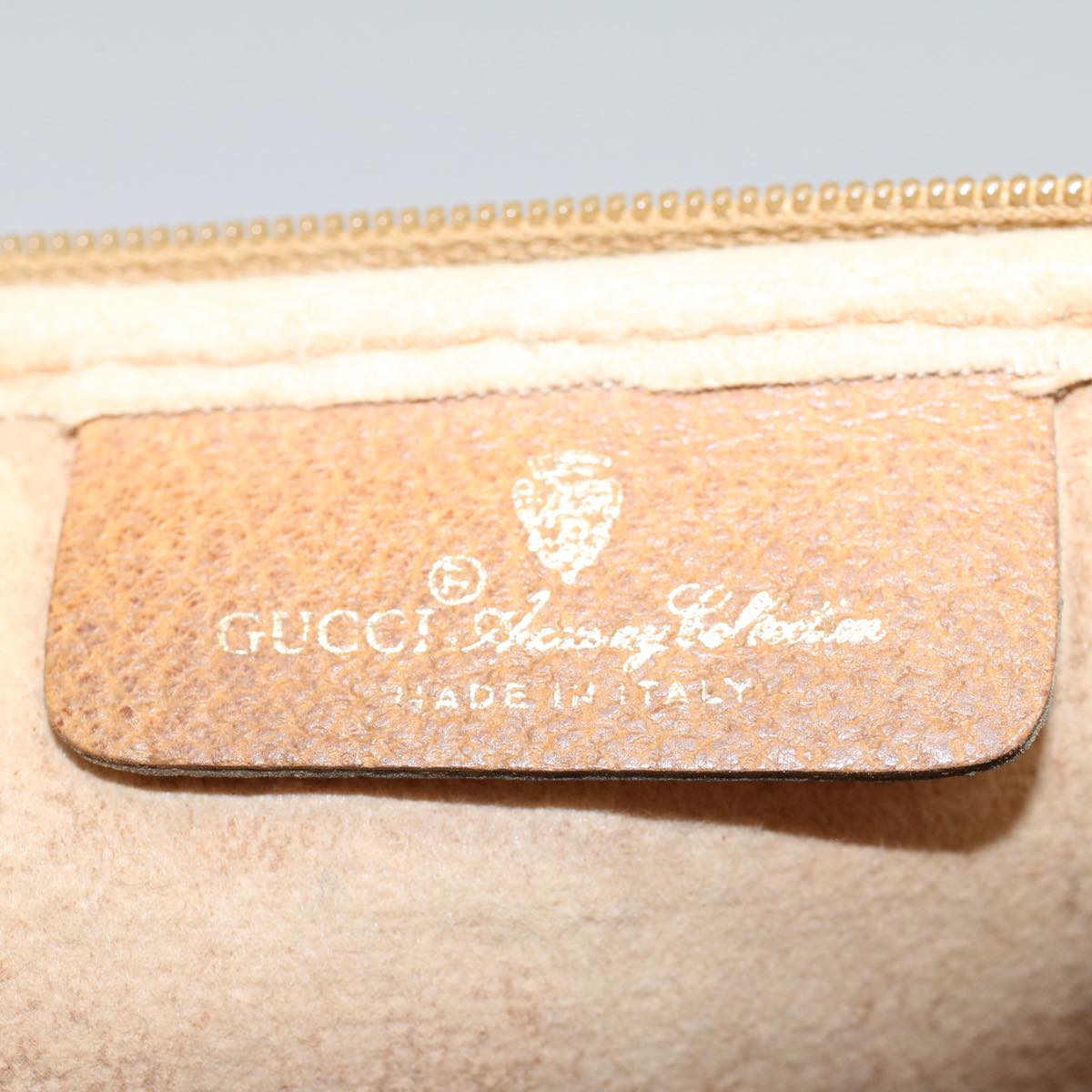GUCCI Micro GG Canvas Shoulder Bag PVC Leather Beige 97.02.068 ar10210