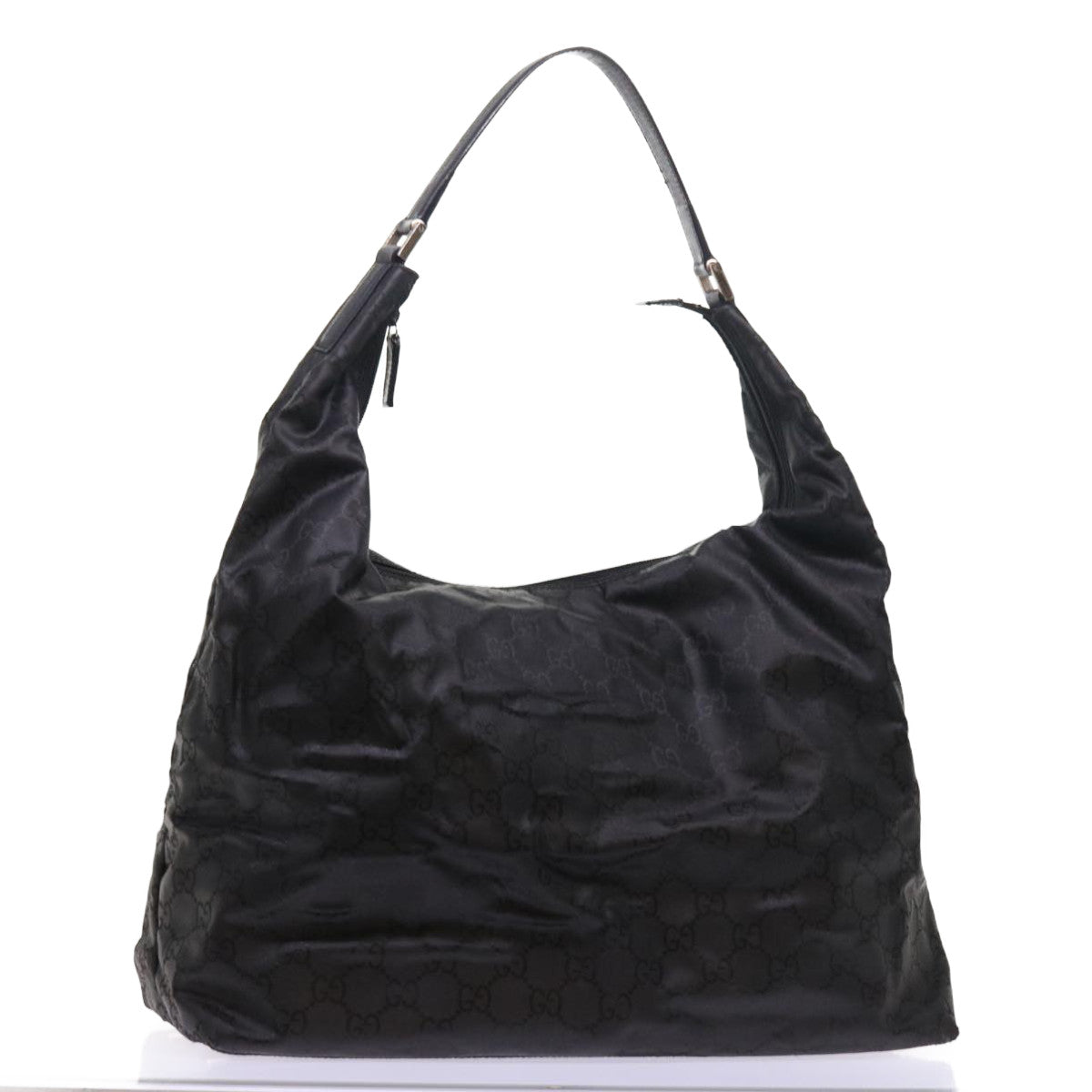 GUCCI GG Canvas Shoulder Bag Nylon Black ar10247