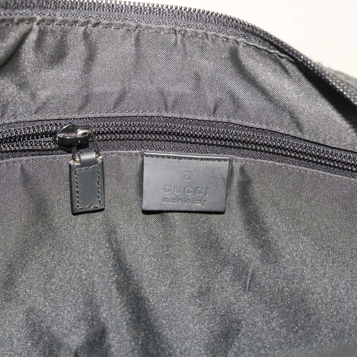GUCCI GG Canvas Shoulder Bag Nylon Black ar10247