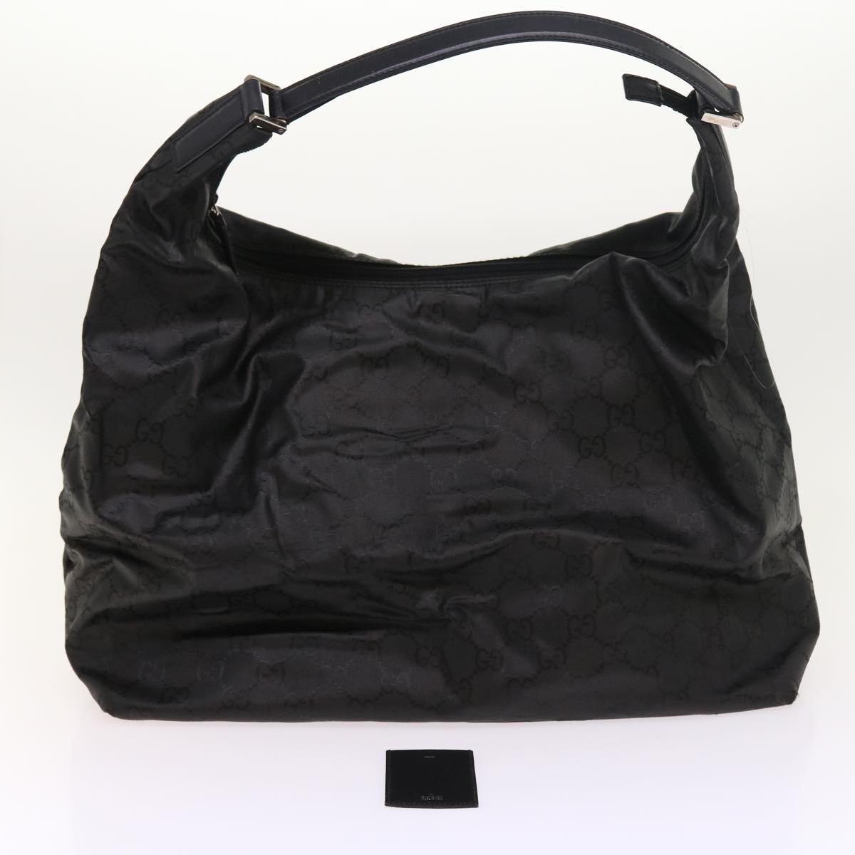 GUCCI GG Canvas Shoulder Bag Nylon Black ar10247